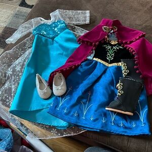 18” Doll Frozen Elsa & Anna Outfits